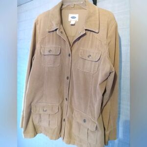 Old Navy Tan Corduroy Jacket XL.            FF243